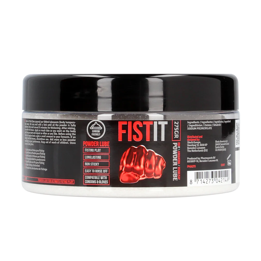Fist-It Black Label Poeder Glijmiddel op Waterbasis - 275 gr