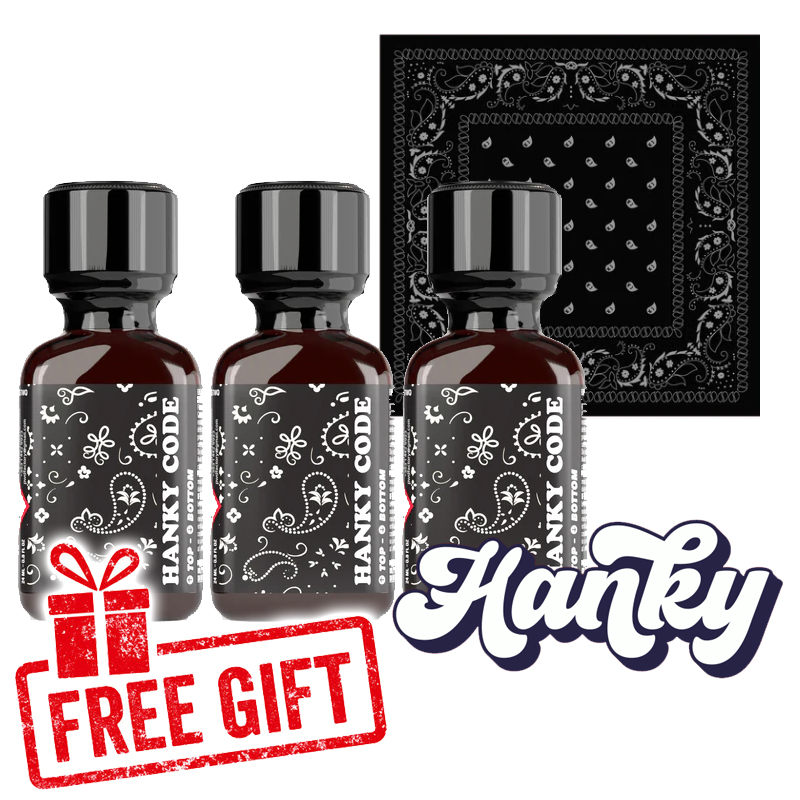 3x Hanky Code Black 24ml + Gratis Hanky